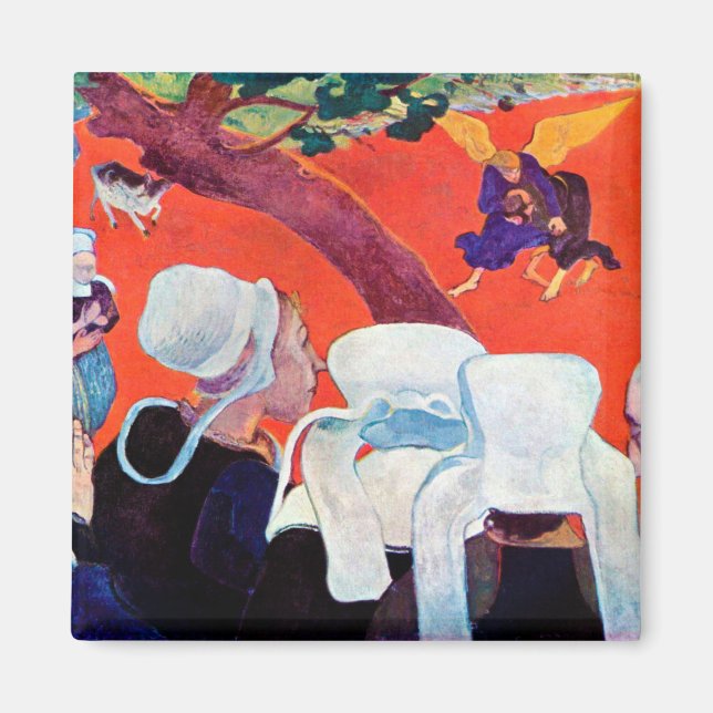 Jacob Wrestling mit dem Engel, Gauguin Magnet (Vorne)