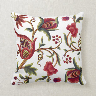 Jacobean Stickerei-Kissen Kissen