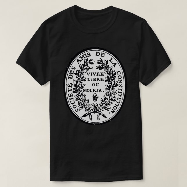Jacobin Club Siegel - Französische Revolution, Rad T-Shirt (Design vorne)