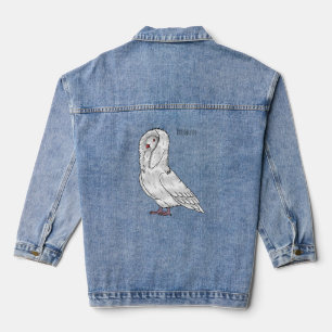 Jacobin-Taube-Cartoon Jeansjacke