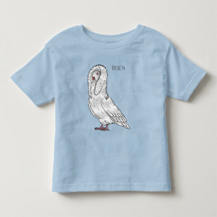 Jacobin-Taube-Cartoon Kleinkind T-shirt