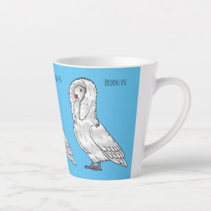 Jacobin-Taube-Cartoon Milchtasse