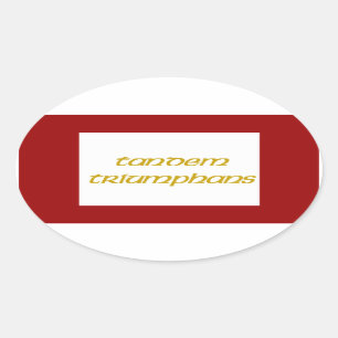 Jacobite-Flagge 1745 Ovaler Aufkleber