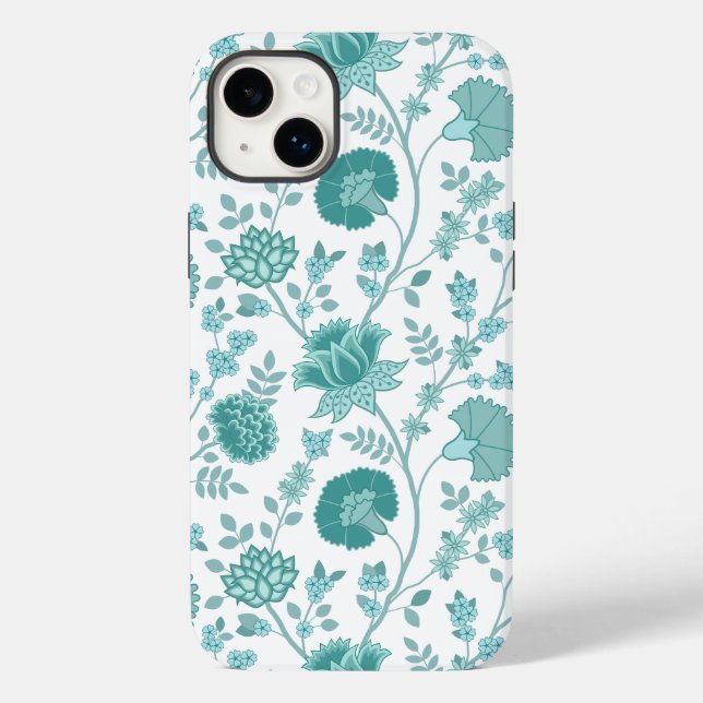 Jacobobobohne Blumenmuster Tees auf Weiß Case-Mate iPhone Hülle (Rückseite)