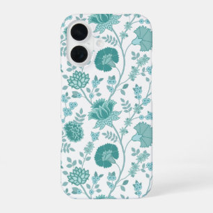 Jacobobobohne Blumenmuster Tees auf Weiß iPhone 16 Hülle