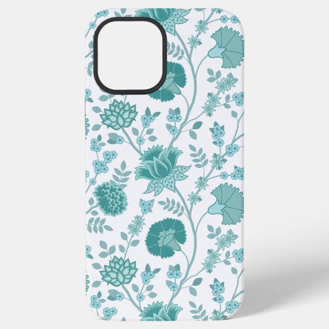 Jacobobobohne Blumenmuster Tees auf Weiß iPhone Hülle (Rückseite)