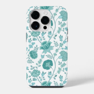 Jacobobobohne Blumenmuster Tees auf Weiß iPhone 14 Pro Hülle