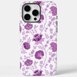 Jacobobobohnenflorale Big Pattern Pinks auf Weiß iPhone 16 Pro Max Hülle