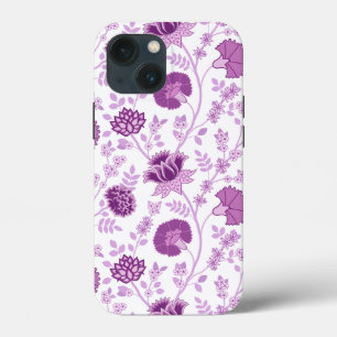 Jacobobobohnenflorale Big Pattern Pinks auf Weiß Case-Mate iPhone Hülle