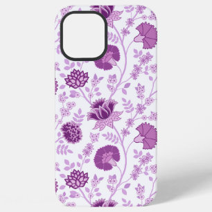 Jacobobobohnenflorale Big Pattern Pinks auf Weiß iPhone 12 Pro Max Hülle