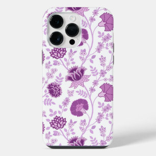 Jacobobobohnenflorale Big Pattern Pinks auf Weiß iPhone 14 Pro Max Hülle