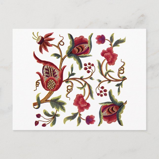 Jacobobobohnenstickerei Postkarte (Vorderseite)