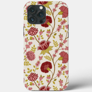 Jacobobohne Grosse Muster Reds Pinks Gold Creme Case-Mate iPhone Hülle
