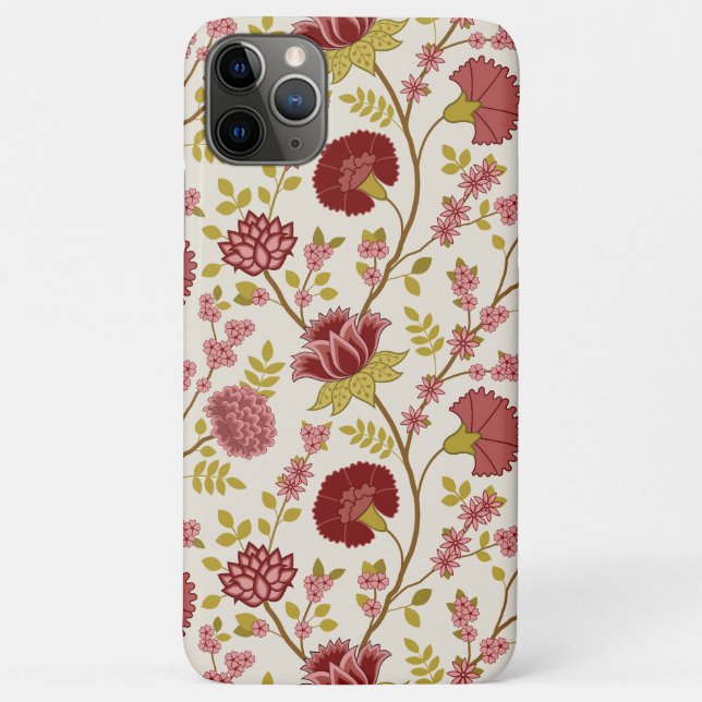 Jacobobohne Grosse Muster Reds Pinks Gold Creme Case-Mate iPhone Hülle (Rückseite)