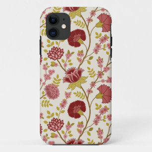 Jacobobohne Grosse Muster Reds Pinks Gold Creme Case-Mate iPhone Hülle