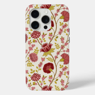 Jacobobohne Grosse Muster Reds Pinks Gold Creme Case-Mate iPhone Hülle