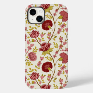 Jacobobohne Grosse Muster Reds Pinks Gold Creme Case-Mate iPhone 14 Plus Hülle