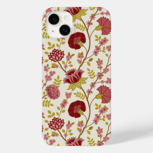 Jacobobohne Grosse Muster Reds Pinks Gold Creme Case-Mate iPhone 14 Plus Hülle