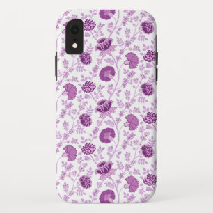 Jacobobohnenfloral Repeat Pattern Pinks auf Weiß Case-Mate iPhone Hülle