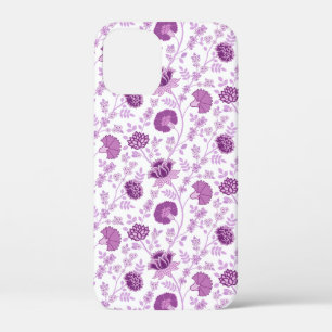 Jacobobohnenfloral Repeat Pattern Pinks auf Weiß Case-Mate iPhone Hülle