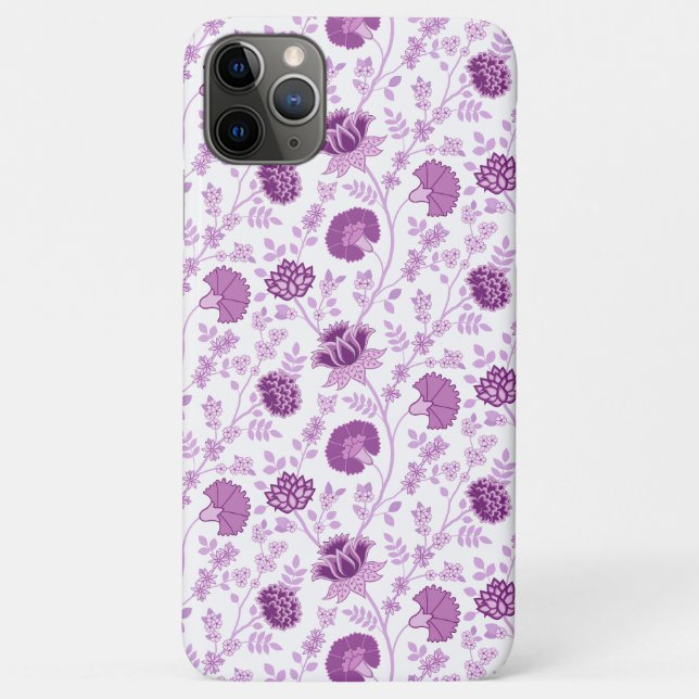 Jacobobohnenfloral Repeat Pattern Pinks auf Weiß Case-Mate iPhone Hülle (Rückseite)