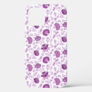 Jacobobohnenfloral Repeat Pattern Pinks auf Weiß Case-Mate iPhone Hülle