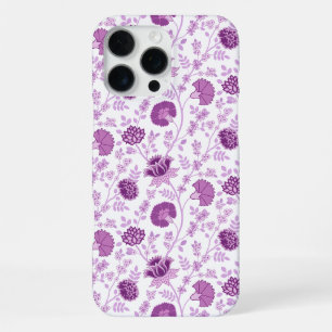 Jacobobohnenfloral Repeat Pattern Pinks auf Weiß iPhone 16 Pro Max Hülle