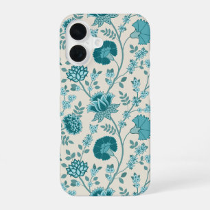Jacobohne Blumenmuster Tees auf Creme iPhone 16 Hülle