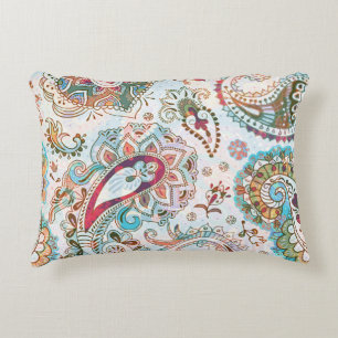 Jacobohne Ethnic Floral Pattern Dekokissen