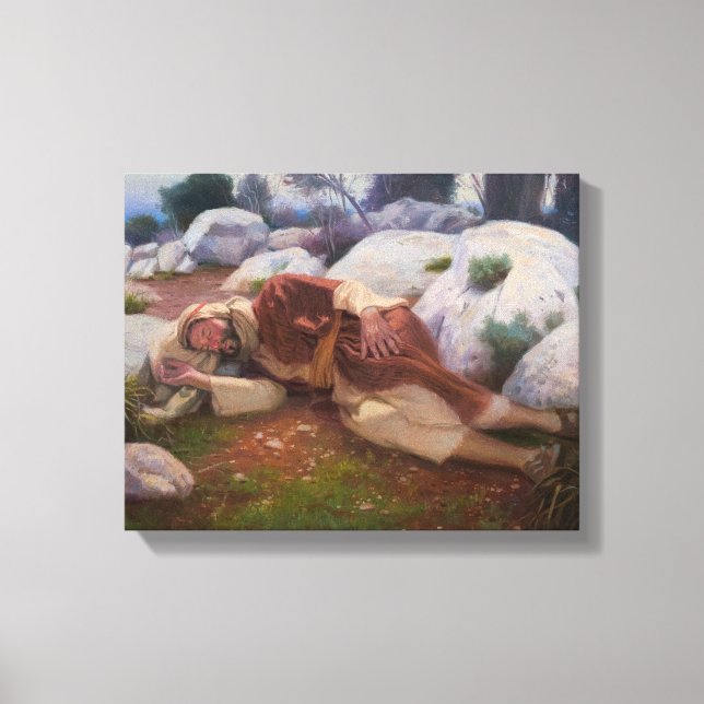 Jacob's Erholung Canvas Print Leinwanddruck (Vorderseite)