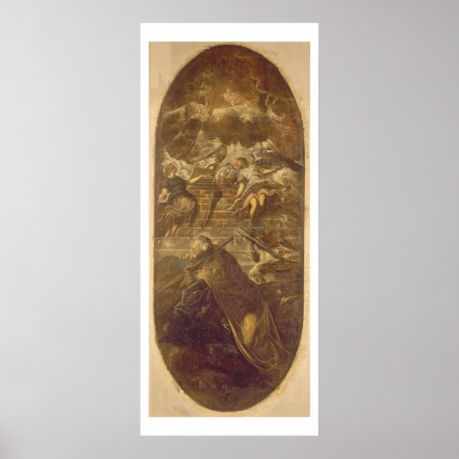 Jacob's Ladder (Öl auf Leinwand) Poster (Vorne)