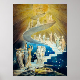 Jacob's Ladder von William Blake Poster