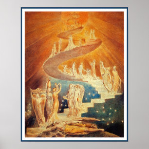 Jacob's Ladder von William Blake Poster