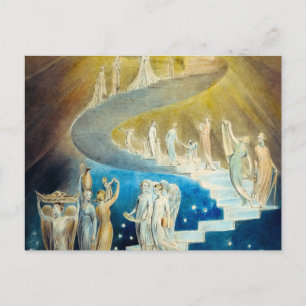 Jacob's Ladder von William Blake Postkarte