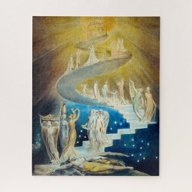 Jacob's Ladder von William Blake Puzzle (Vertikal)