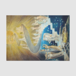 Jacob's Ladder von William Blake Seidenpapier