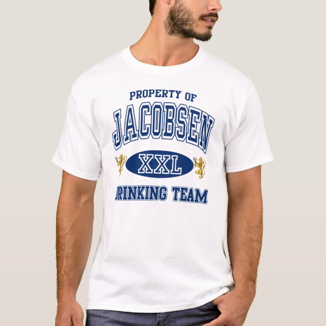 Jacobsen norwegisches trinkendes Team T-Shirt (Vorderseite)