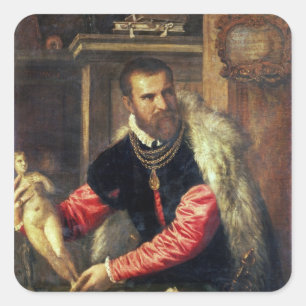 Jacopo Strada Art Experte Quadratischer Aufkleber
