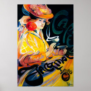 Jacqmotte Caf � Vintag Poster Europe