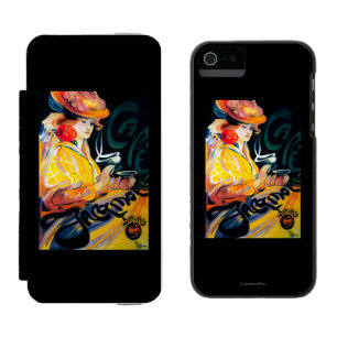 Jacqmotte Caf� Vintage PlakatEuropa Incipio Watson™ iPhone 5 Geldbörsen Hülle