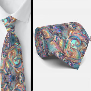 Jacquard-Kunstseide Luxuriöser Paisley-Herrenart Krawatte