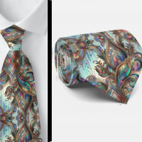 Jacquard-Kunstseide | Luxuriöser Paisley-Herrenart