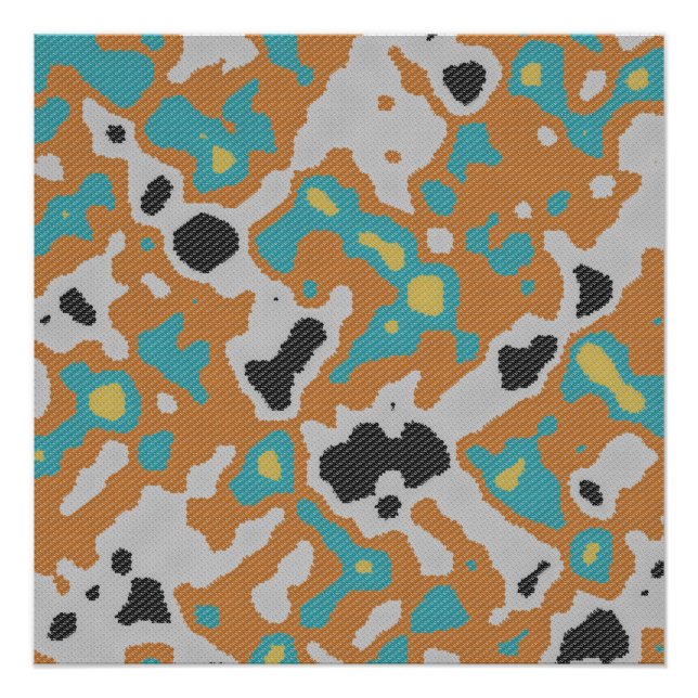 Jacquard-Strickmuster  Poster (Vorderseite)