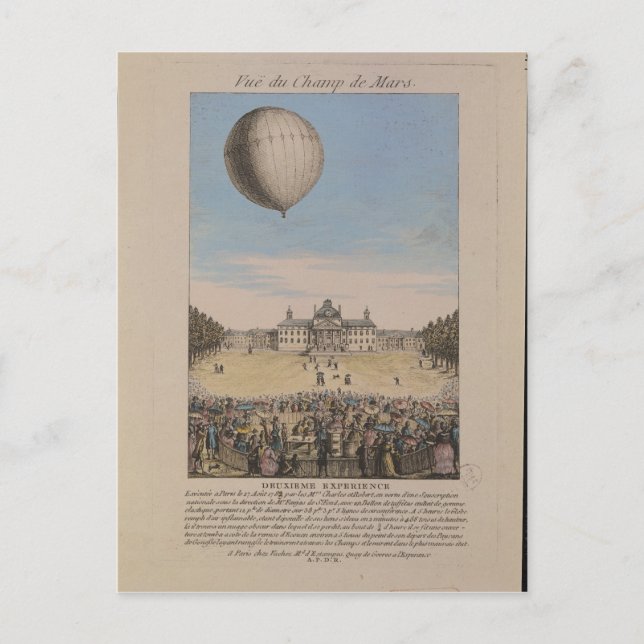 Jacques Alexandre Cesar Postkarte (Vorderseite)