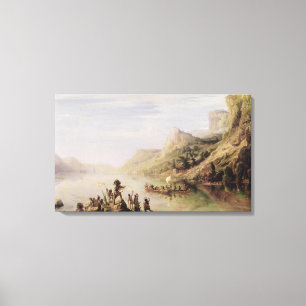 Jacques Cartier Entdecken des hl. Lawrence Leinwanddruck