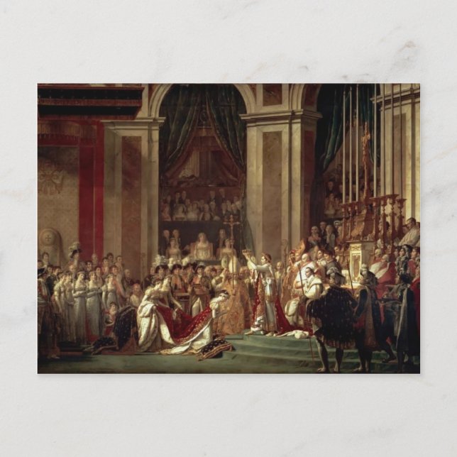 Jacques David-Consecration & Coronation Postkarte (Vorderseite)