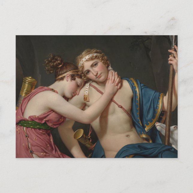 Jacques David Farewell von Telemachus und Eucharis Postkarte (Vorderseite)