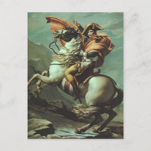 Jacques-David- Napoleon über die Alpen Postkarte