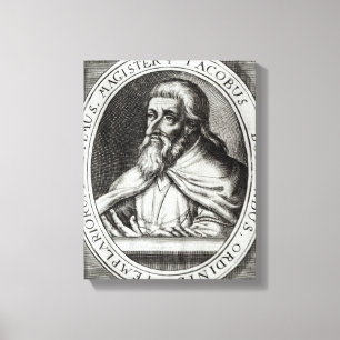 Jacques de Molay Master of Knights Templars Leinwanddruck