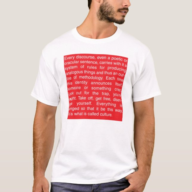 Jacques Derrida T-Shirt (Vorderseite)